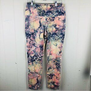 Roxy Womens Kaileo High Waisted Ankle Length Workout Leggings Large